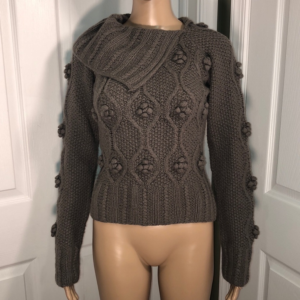 Buffalo David Bitton Grey Wool Sweater S